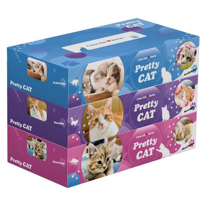 プリティキャットBOXティッシュ130W3P